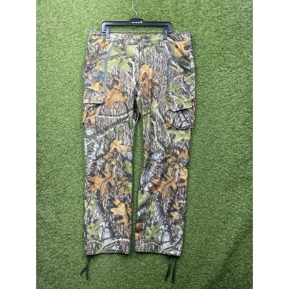 Mossy Oak Obsession Camo Cargo Pants Mens 38x32 Hunting Outdoor Adjustable Hem